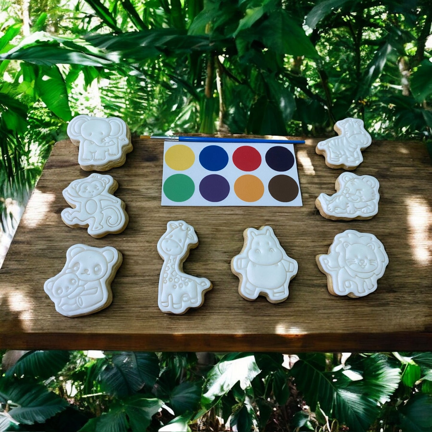 Zoo Animals Paint Your Own Cookies